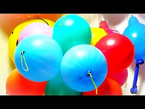 18 Punching Ball Balloons Pumped to POP but some Refuse!