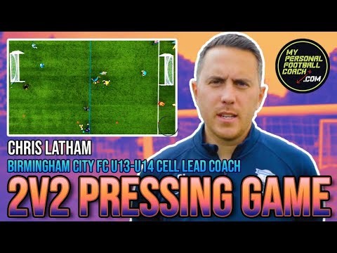 2v2 Pressing Soccer Practice | Birmingham City Academy Training Session
