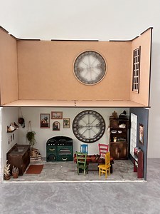 Large 1/12 Scale Dollhouse Room Box: Stackable DIY Kit - Etsy