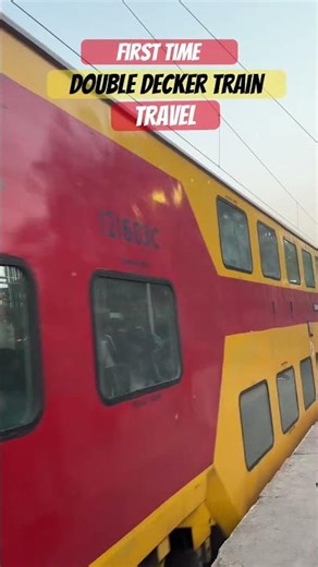 Travelling 🧭 first time double decker train
