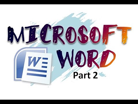 Microsoft Word Entering and Editing Text