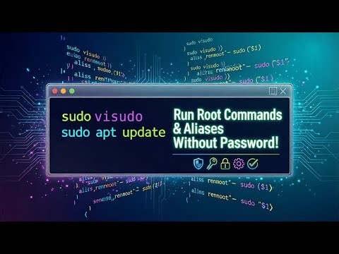How to Run Root sudo Commands and Aliases Without a Password in Linux!