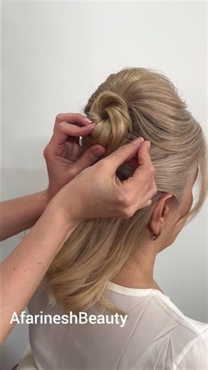 Pro Updo for Short Hair—No Tools Needed