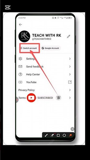 how to login another account in YT studio #shorts