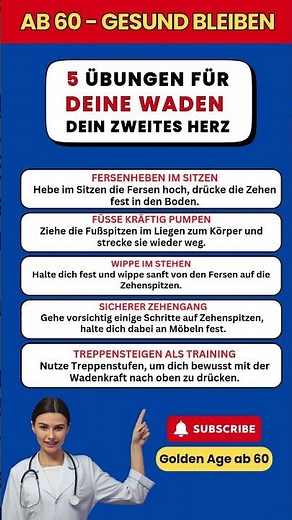 Starke Beine nach 60 mit diesen 5 Moves #seniorenfitness #krafttraining #gesundheit