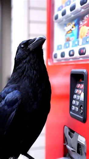 A Crow Uses a Vending Machine — Proof of Incredible Intelligence