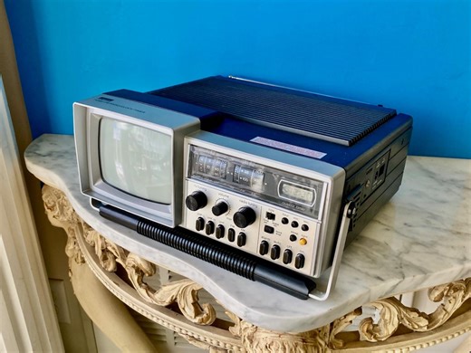 Vintage Portable TV - AM/FM, Clock - Etsy