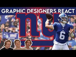 Graphic Designers React to WORST & BEST NFL Logos | Giants, Jaguars, Colts