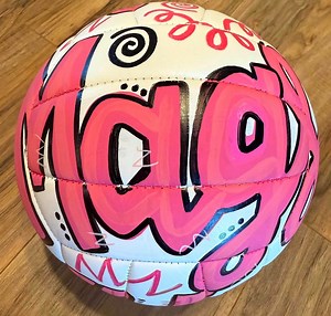 Custom Painted Volleyball - Etsy