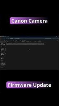 Canon Camera Firmware Update Process 📸#Canon #photography ✅