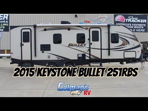 Used 2015 Keystone Bullet 251RBS | Dual Entry Lightweight Travel Trailer!