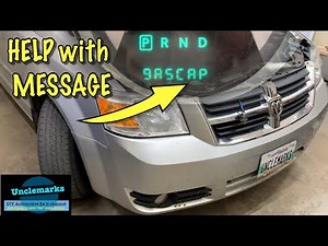 How to fix gas cap message on 2008 to 2020 Grand caravan (EP 286) Town & Country?