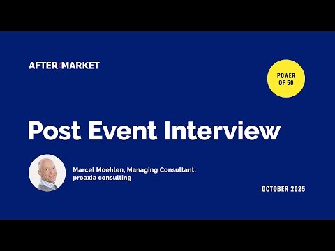 Post event interview with Marcel Moehlen, proaxia consulting