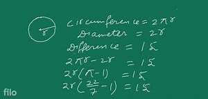 If the perimeter of a circle is 16 times the perimeter of squar... | Filo