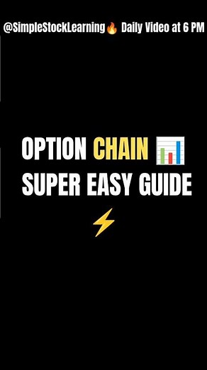 Option Chain Explained in 20 Seconds 📈🔥 | Beginners Must Watch!