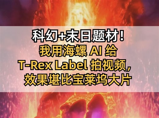 科幻 末日题材！我用海螺 AI 给 T-Rex Label 拍视频，效果堪比宝莱坞大片