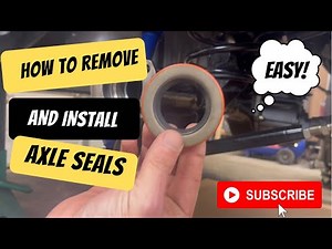 How to Remove and Install Axle Seals #nonamenationals #axle #ford #howto