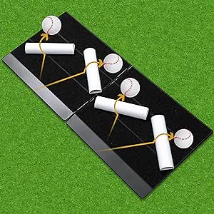 1 Set Baseball and Softball Practice Training Equipment Reaction Speed Agility Training Tools for Improving Fielding Catching Skills Hand Eye Coordination