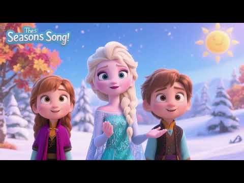 🌸❄️☀️🍂 The Seasons Song 4 | Fun Kids Song About Spring, Summer, Fall & Winter 🎶