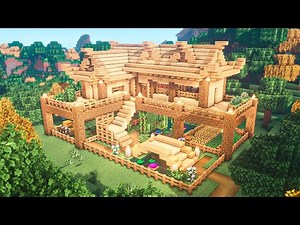 Minecraft | How to Build a Survival Farm Japanese Base