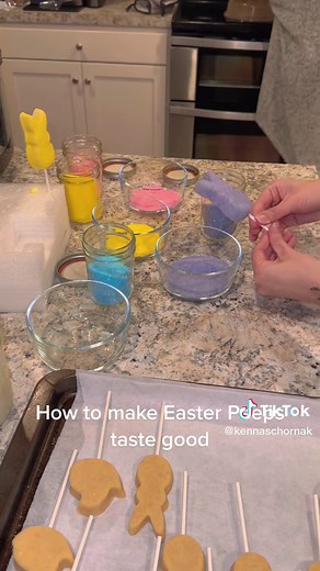 DIY Easter Peep Cake Pops Tutorial