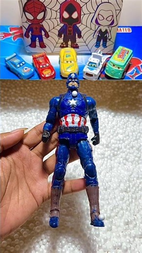 hunting toys Spider-Man vs Captain America Toys Unboxing video