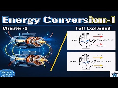 Option 2 (Exam Oriented):👉 Energy Conversion-I Chapter-2 DC Generator | Construction, EMF