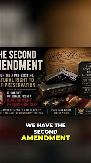 The Second Amendment is a natural, fundamental right that recognizes our right to self-defense! 🇺🇸