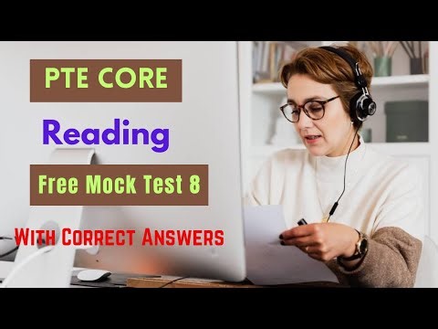 PTE Core Reading Free Mock Test 8 | With Correct Answers | The Australian Academy