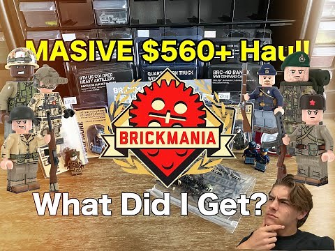 ($560+ Masive) INSANE Brickmania Haul! | LEGO WW2 Modern Military Lego Figs and Much More!!