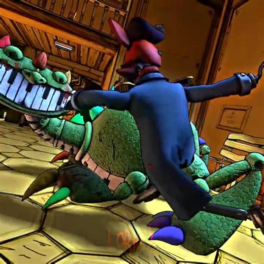 Pianosaurus vs Fnaf Foxy🤺💀 - Poppy play time #poppyplaytimechapter5 #viralshort #fnaf