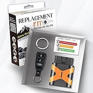 Simple OBD and Remote Car Key Fob Replacement for Hyundai TQ8RKE-3F03 4 Button fits Accent 2011 2012 2013 2014