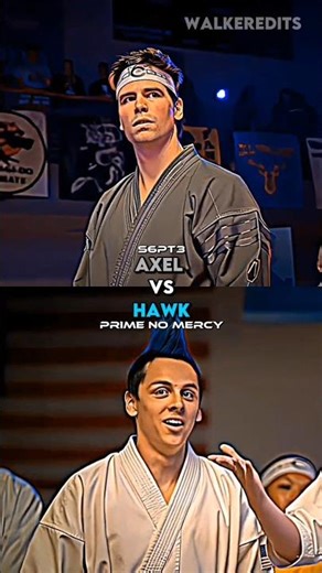 Axel vs Hawk (S6-P3) #shorts #cobrakai