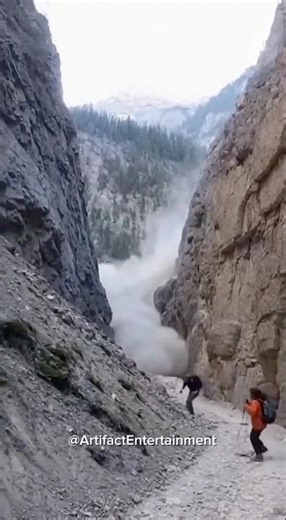 Rock Slide Disaster: People Trapped Under Falling Boulders! #rockslide #landslide #NaturalDisaster