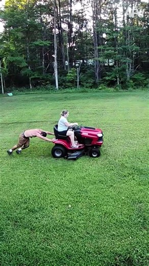 That lawn was getting mowed no matter what! 🤣 #afv #fail #funny