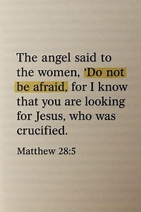 Do Not Be Afraid – Matthew 28:5 Bible Verse for Overcoming Fear & Anxiety