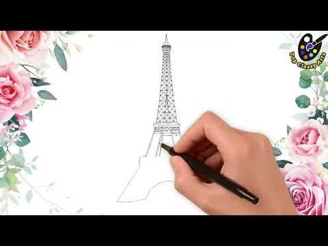How to Draw Eiffel Tower | Easy Eiffel Tower Drawing Tutorial for Beginners | Step by Step Sketch