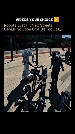 Robots Are Taking Over NYC Streets! 🤖🇺🇸 Future or Laziness? 😲