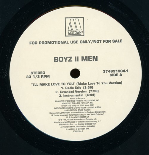 Boyz II Men / Wanya Morris With Brandy - I'll Make Love To You (Make Love To You Version) / Brokenhearted