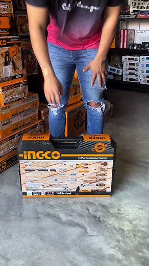 Caja de herramientas INGCO 142 piezas precio de Q1700 #ingco #mecanicaautomotriz #mecanica #herramientas