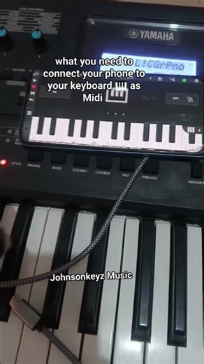 how to connect your phone to your keyboard 🎹 midi