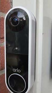 Removing the Arlo doorbell battery for charging .