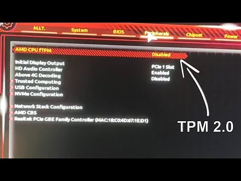How to Enable TPM | Gigabyte A320 Motherboard | TPM Enable for windows 11