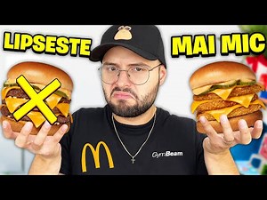 am luat TEAPA cu NOUTATILE McDonald's... Burger LIPSA si unul MAI MIC...