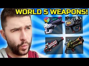 Using ALL Pixel Gun 3D World 5 Campaign Weapons!
