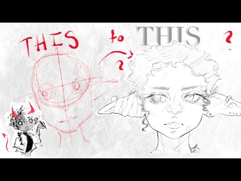 Face Tutorial - (for beginners) with tips and tricks & 4 Different mediums?!!