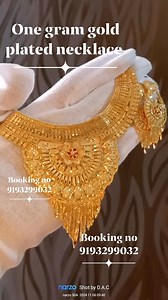 10K views · 62 reactions | One gram gold plated necklace Booking no 9193299032 #dacreations #jewelry #viralreelsfacebook #onegramgold #necklace | D.A. Creations | Facebook