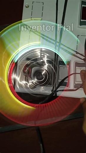 How I Powered Homemade Blade Propeller with RGB Light #DIYproject #dcmotor #tech