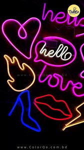 1.4K views · 5 comments | DIY Neon Sign Available In Our Stock Same as Our Video! Decor Your Room with Our Neon Sign & Make Your room more aesthetic 朗朗 #neonsign #neon #neonlights #ledlight #ledlights #diyneon | ColorQo.com.bd | Facebook