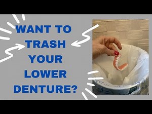 Lower denture not staying in? Watch this. Life with Dentures